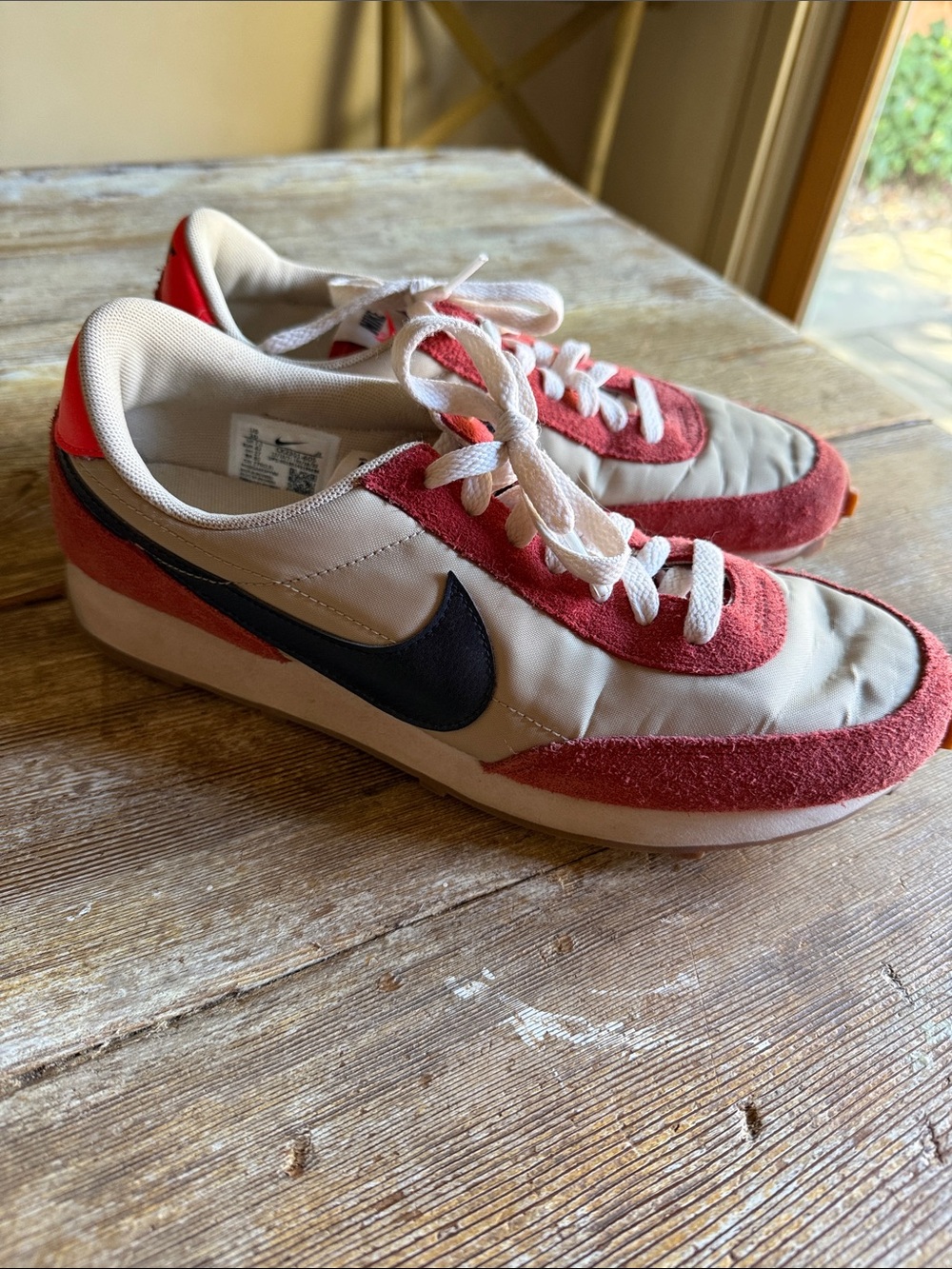 Womens Nike Retro Runner in Red, White and navy blue